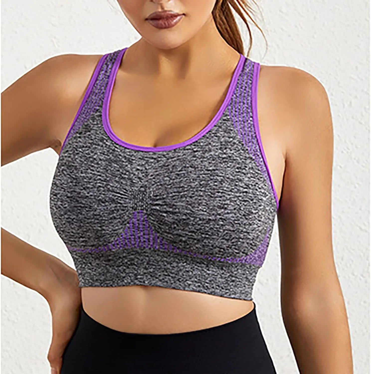 3 PC High Impact Sports Bras for Women Womens Sports Bras Multipack Workout Bras for Women Racerback Bras Yoga Bras