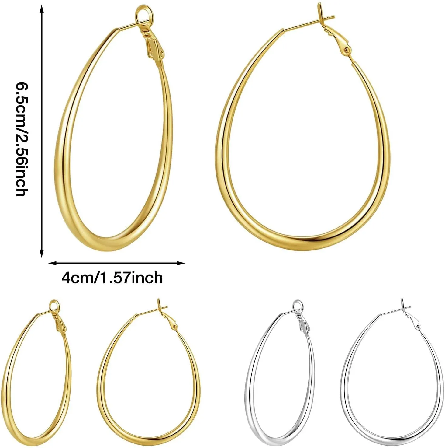 925 Sterling Silver Earrings for Women Thin Rhinestone Cubic Zirconia Round Hoops Hypoallergenic Stainless Hoop Earrings with Crystals Birthday Jewelry Gift