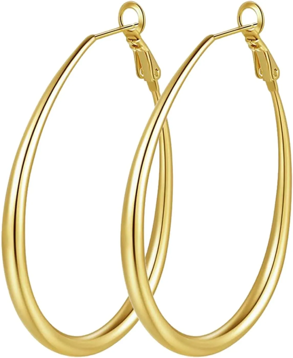 925 Sterling Silver Earrings for Women Thin Rhinestone Cubic Zirconia Round Hoops Hypoallergenic Stainless Hoop Earrings with Crystals Birthday Jewelry Gift