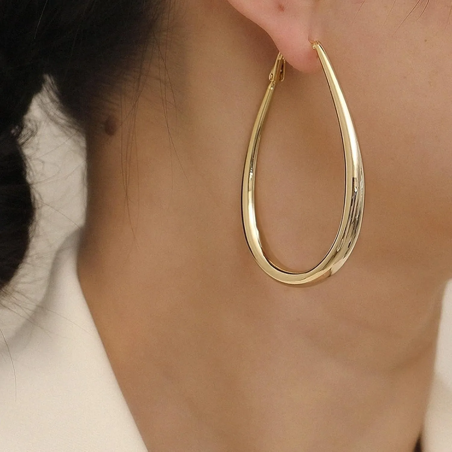 925 Sterling Silver Earrings for Women Thin Rhinestone Cubic Zirconia Round Hoops Hypoallergenic Stainless Hoop Earrings with Crystals Birthday Jewelry Gift