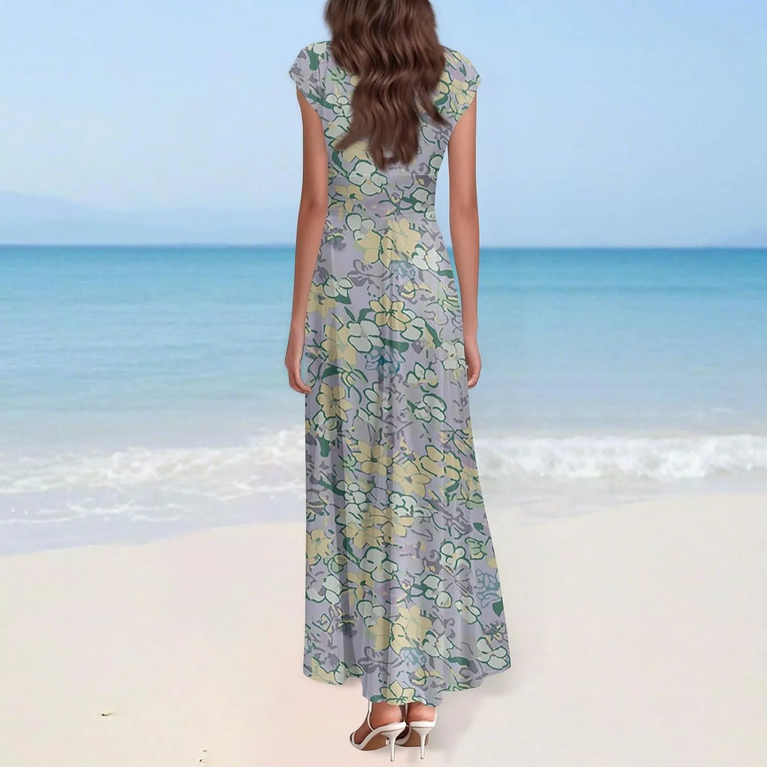 A-Line Sleeveless Dress Womens Pub Summer Comfort for Women Loose Print