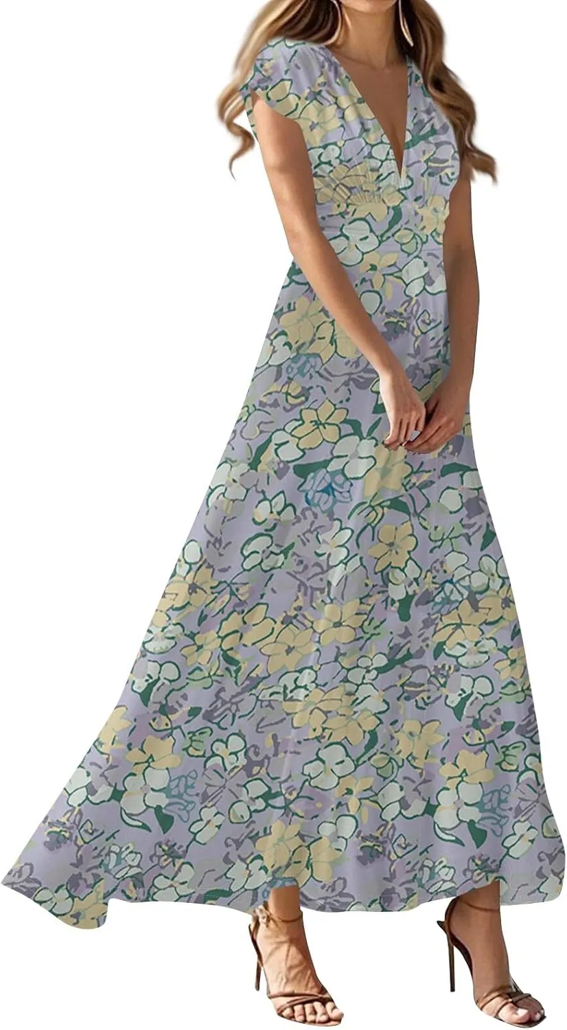 A-Line Sleeveless Dress Womens Pub Summer Comfort for Women Loose Print