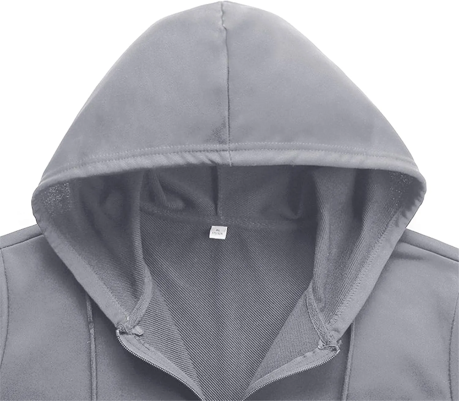 Alalaso Mens Fleece Pullover Hoodies Winter Thermal Zip Solid Lightweight Soft Hooded Sweatshirt with Pocket