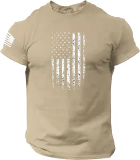 American Flag Shirts for Men Casual Independence Day Flag Graphic Patriotic Tshirts 4Th of July Christian Shirts