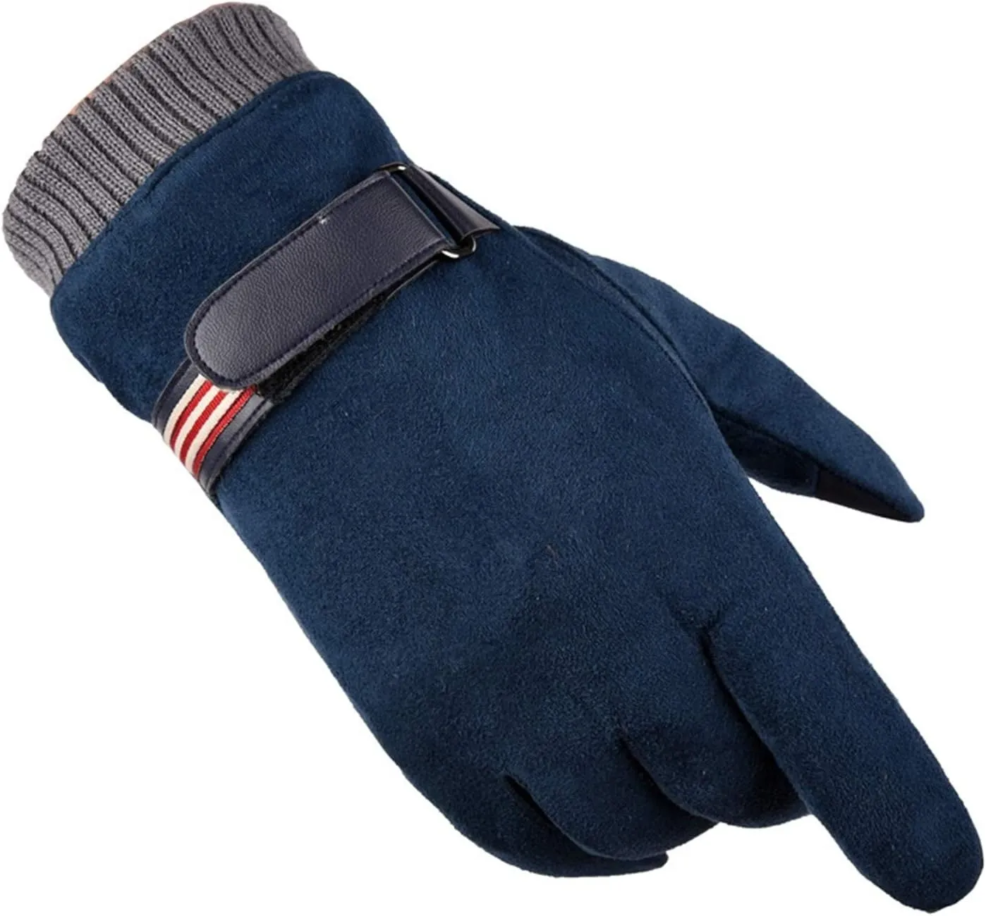 Andongnywell Mens Suede Gloves Winter Touch Screen Gloves Warmer Texting Gloves Winter Thick Drive Gloves