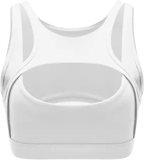 Athletic Sexy Sports Bras for Women Yoga Tank Solid Cutout Workout for Large Bust Longline Womens Sports Bra Gym Cute