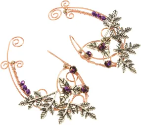 BESPORTBLE 1 Pair Leaf Clip Earrings for Women Lightweight Fairy Comfortable Ear Accessories for Teen and Adults for Casual and Formal Occasions
