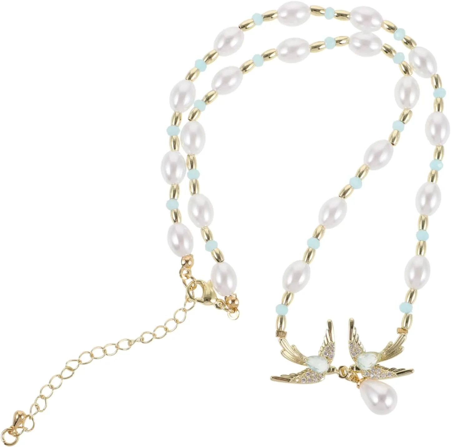 BESPORTBLE Pearl Necklace Pearls Necklace Trendy Pendant Necklace Jewelry Cool Necklace for Men Pendant Necklace