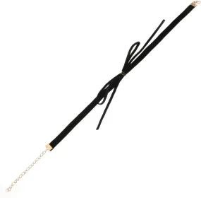Bowknot Choker Necklace for Women Adjustable Collarbone Chain Minimalist Bowtie Jewelry