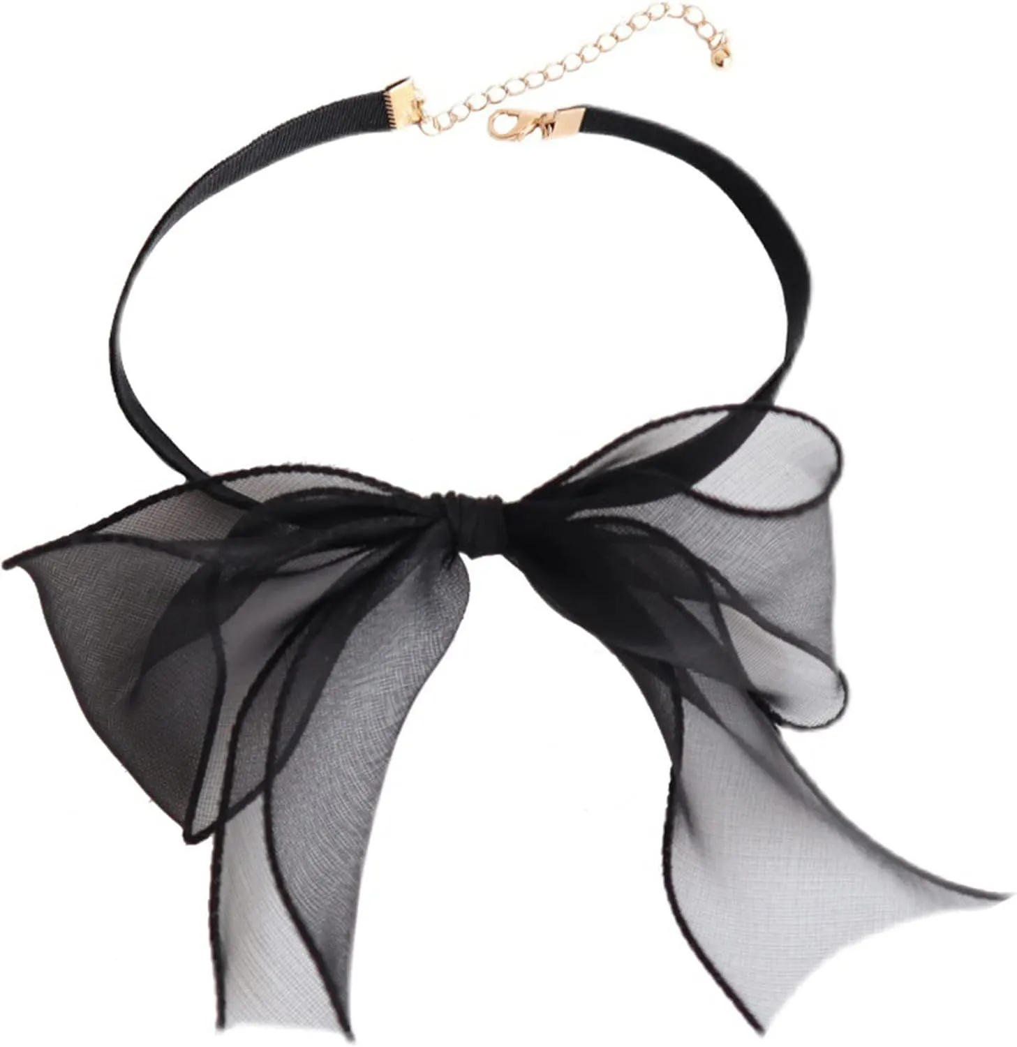 Bowknot Choker Necklace Velvet Choker Lace Collar Clavicle Chain Vintage Choker