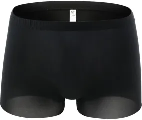 Boxers for Men No Show Ultra-Thin Trunks Breathable Comfortable Boxer Briefs Stretchy Performance Elastic Waistband Underwear