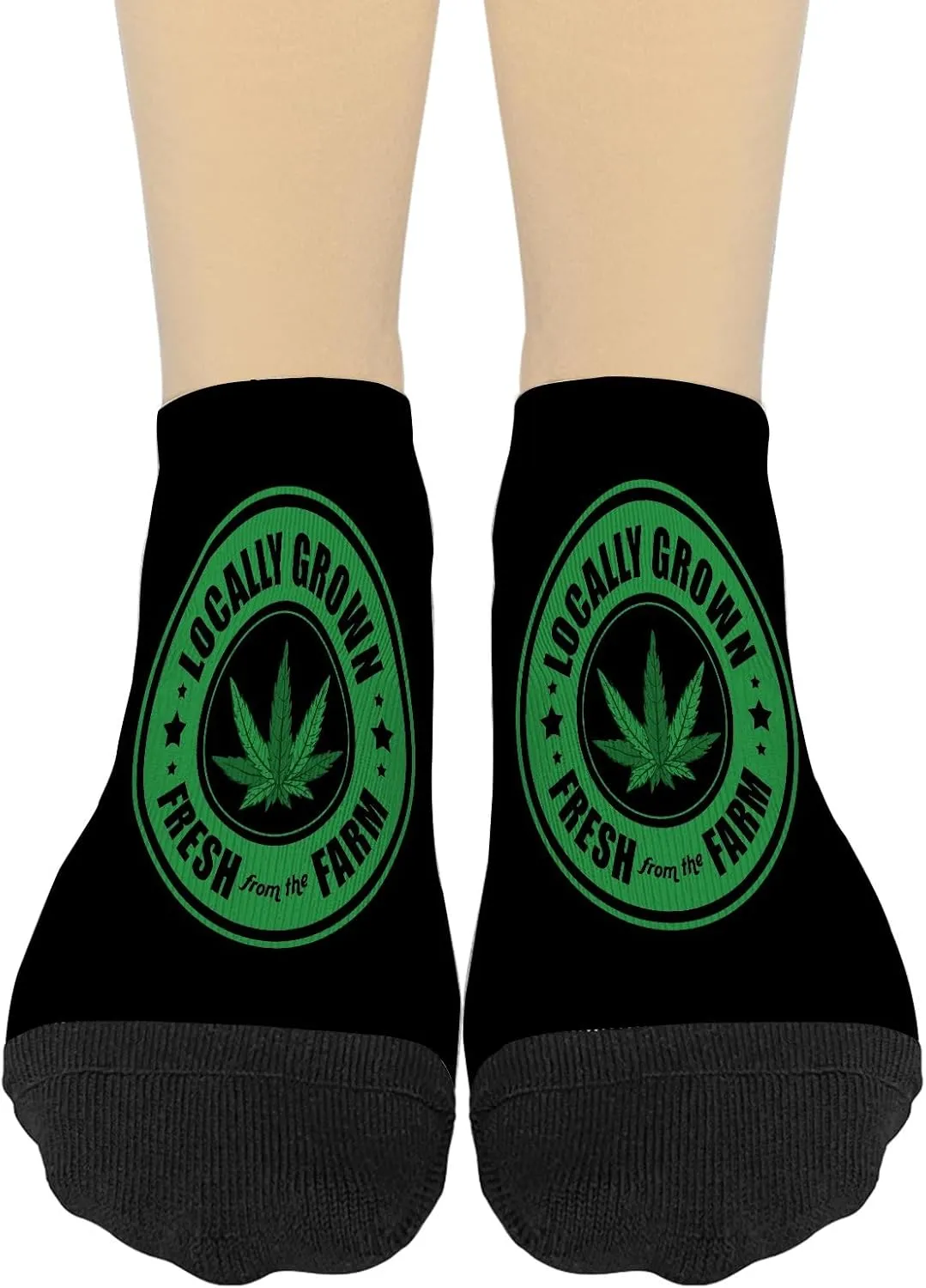 Cannabis THC Marijuana 420 Athletic Socks Crew Socks Womens No Show Athletic Socks FashionableSocks