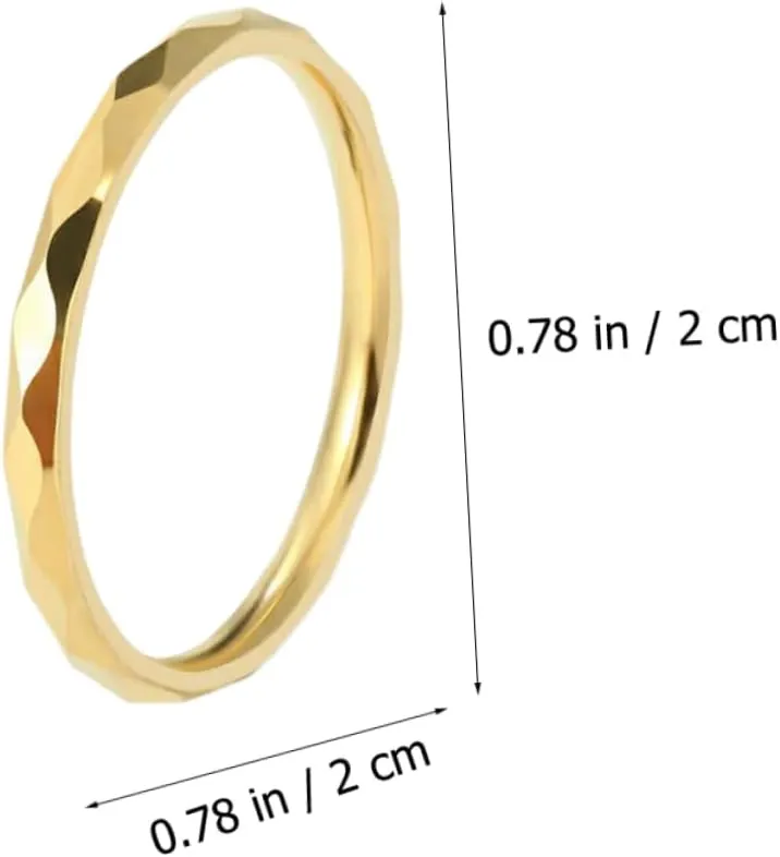 CLISPEED Titanium Steel Couple Rings Creative Surface Design Valentine Day present for Him and Her Elegant Solid