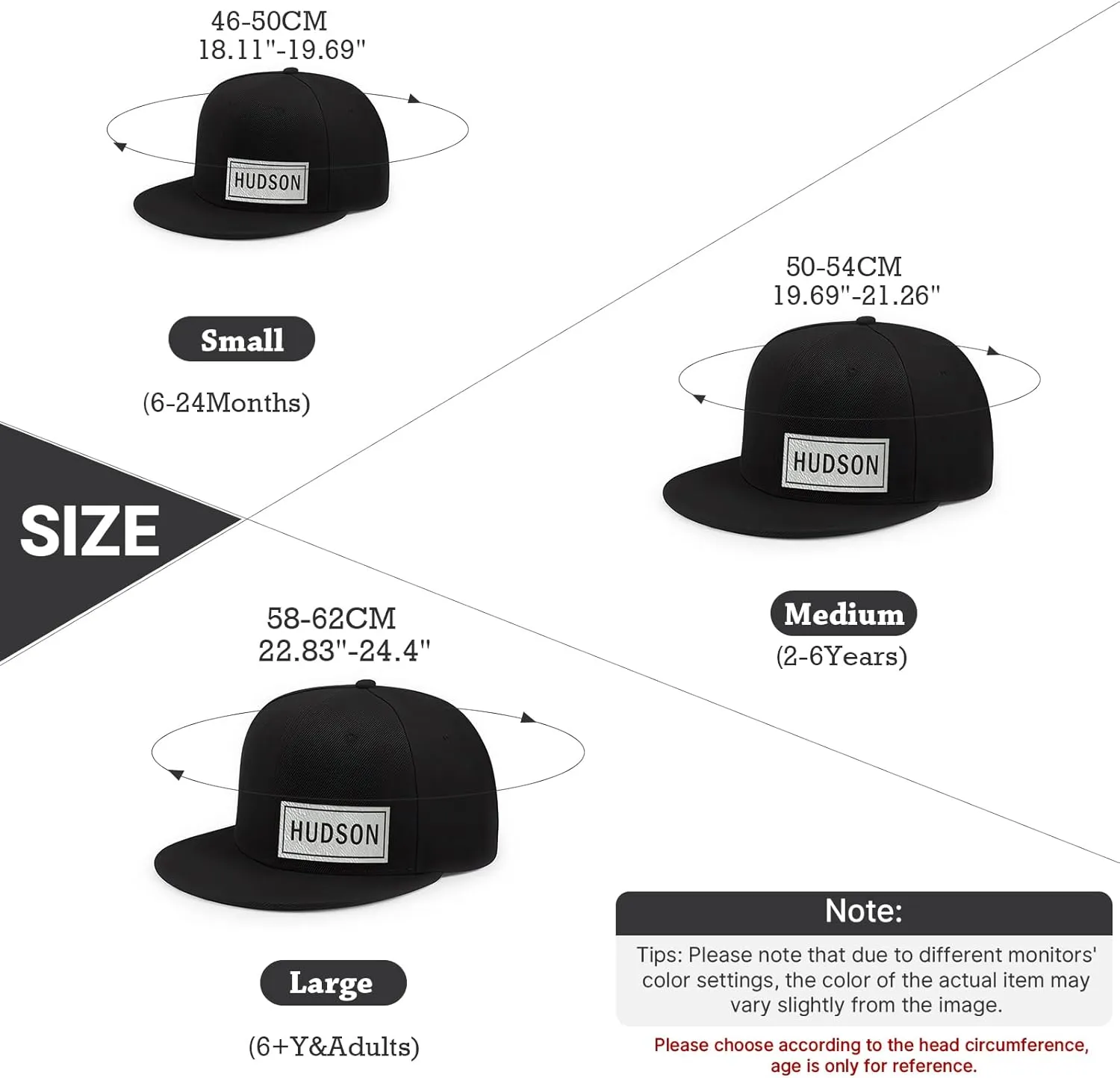 Custom Trucker Hat for Toddler Custom Baseball Caps Sun Hats Adjustable Snapback Cap Gifts for Kids Boy Girls Adults