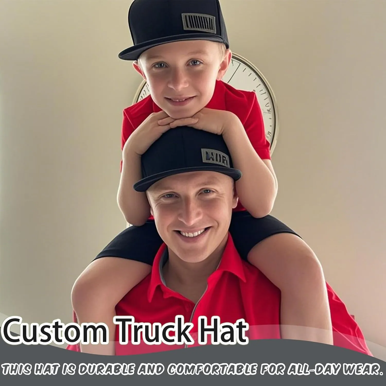 Custom Trucker Hat for Toddler Custom Baseball Caps Sun Hats Adjustable Snapback Cap Gifts for Kids Boy Girls Adults