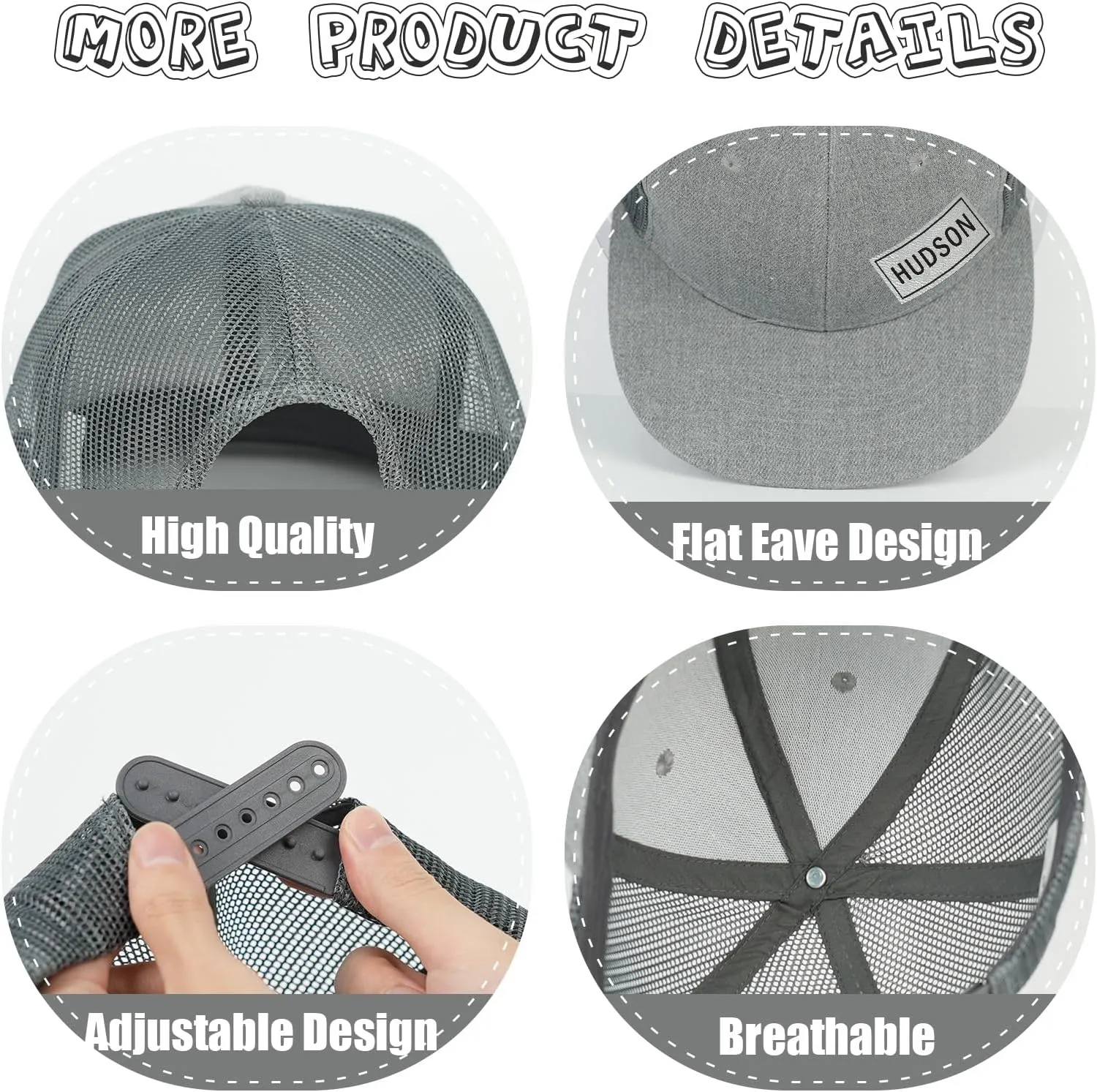 Custom Trucker Hat for Toddler Custom Baseball Caps Sun Hats Adjustable Snapback Cap Gifts for Kids Boy Girls Adults