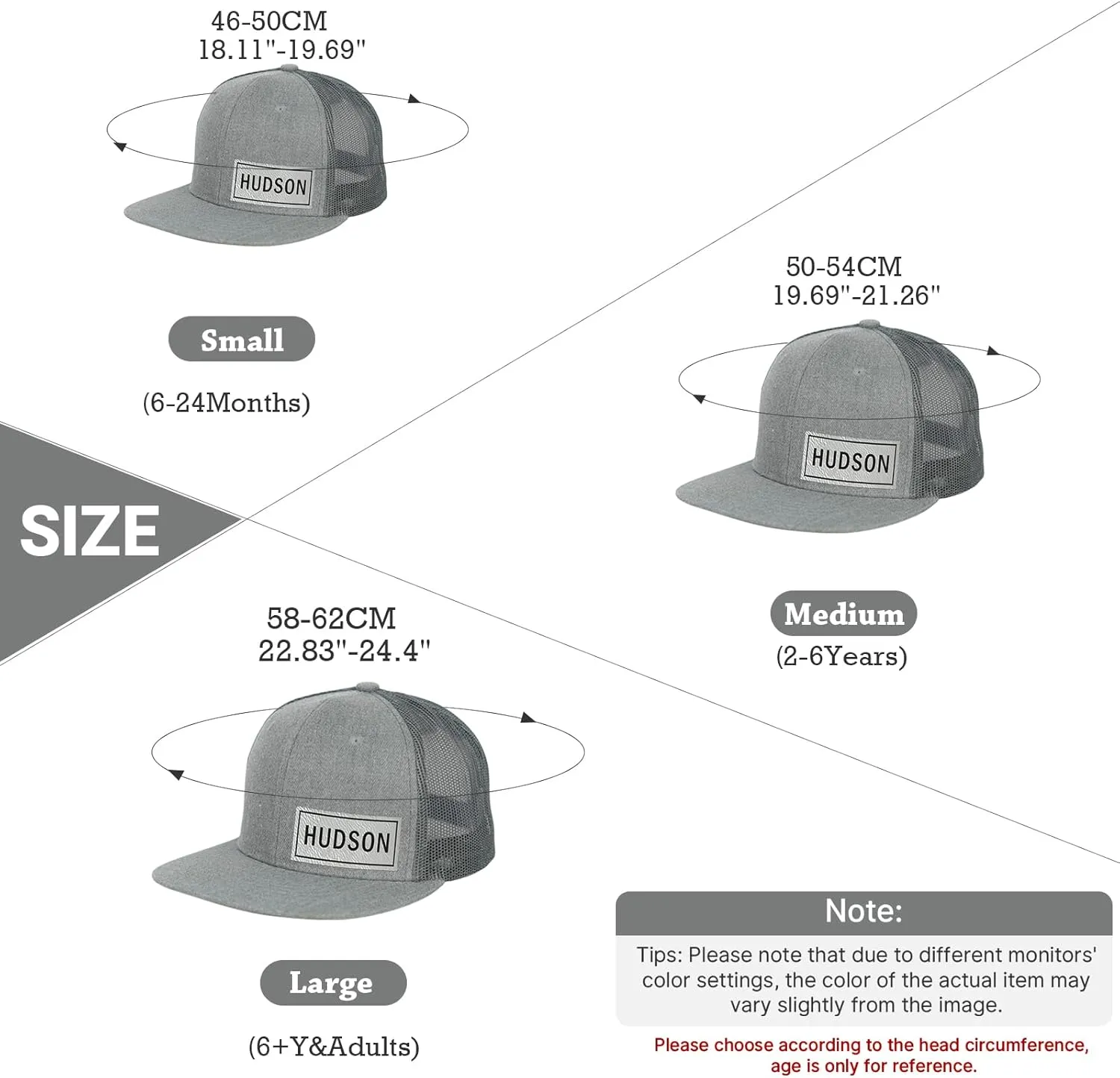 Custom Trucker Hat for Toddler Custom Baseball Caps Sun Hats Adjustable Snapback Cap Gifts for Kids Boy Girls Adults
