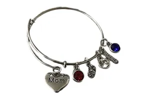 Custom US Marine Corps Charm Bracelet for Mom, Grandma, Sister, Aunt, Girlfriend. Pick Charm