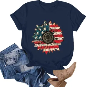 Cute Shirts for Girls 10-18 Years Old Sunflower T Shirt Cute Flower Graphic Loose Tees Crew Neck Short Sleeve Casual Tops