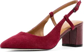 Donald Pliner Womens SHANIE Slingback Pump Heel, 2" Block Heel Shoes for Comfort, Womens Heels with Padded Insole