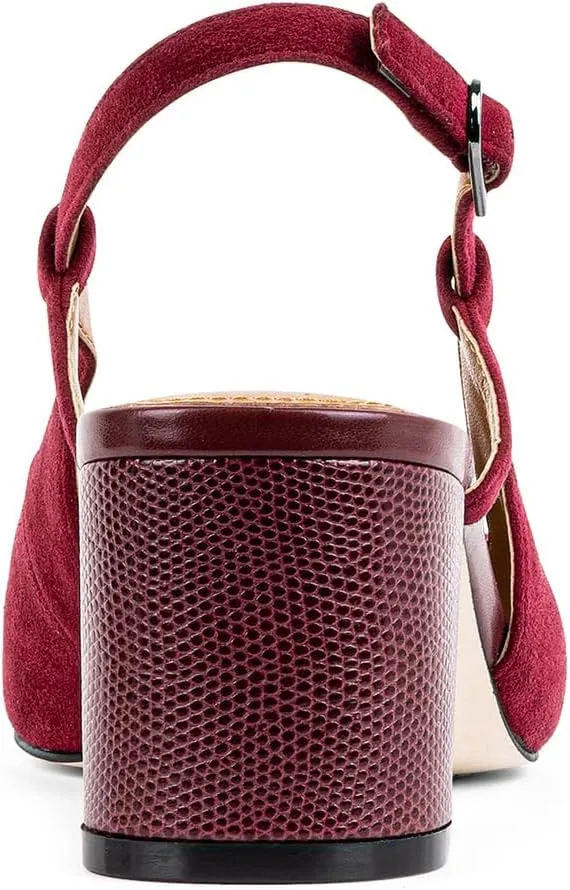 Donald Pliner Womens SHANIE Slingback Pump Heel, 2" Block Heel Shoes for Comfort, Womens Heels with Padded Insole