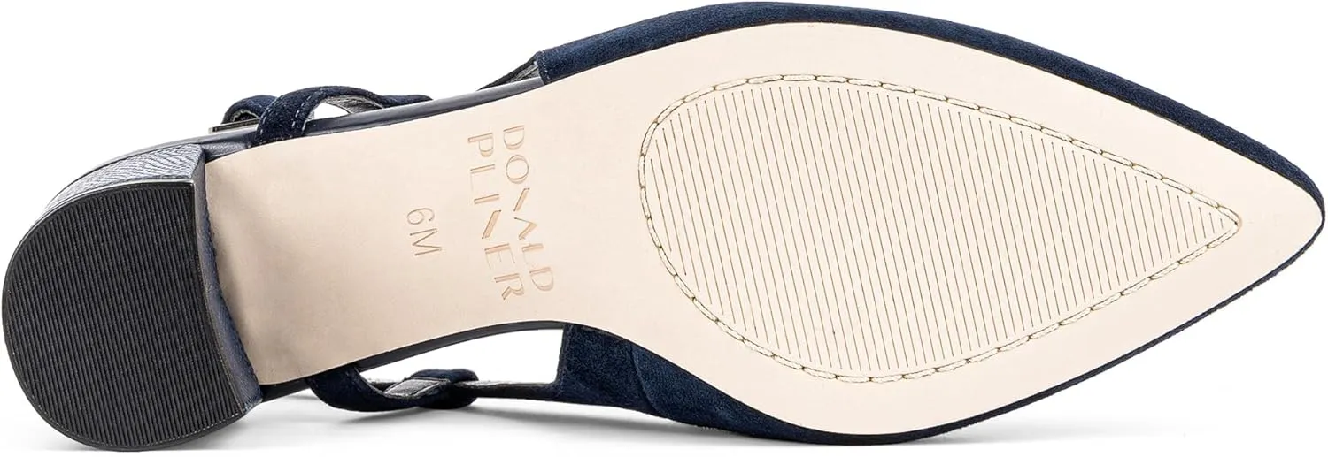 Donald Pliner Womens SHANIE Slingback Pump Heel, 2" Block Heel Shoes for Comfort, Womens Heels with Padded Insole