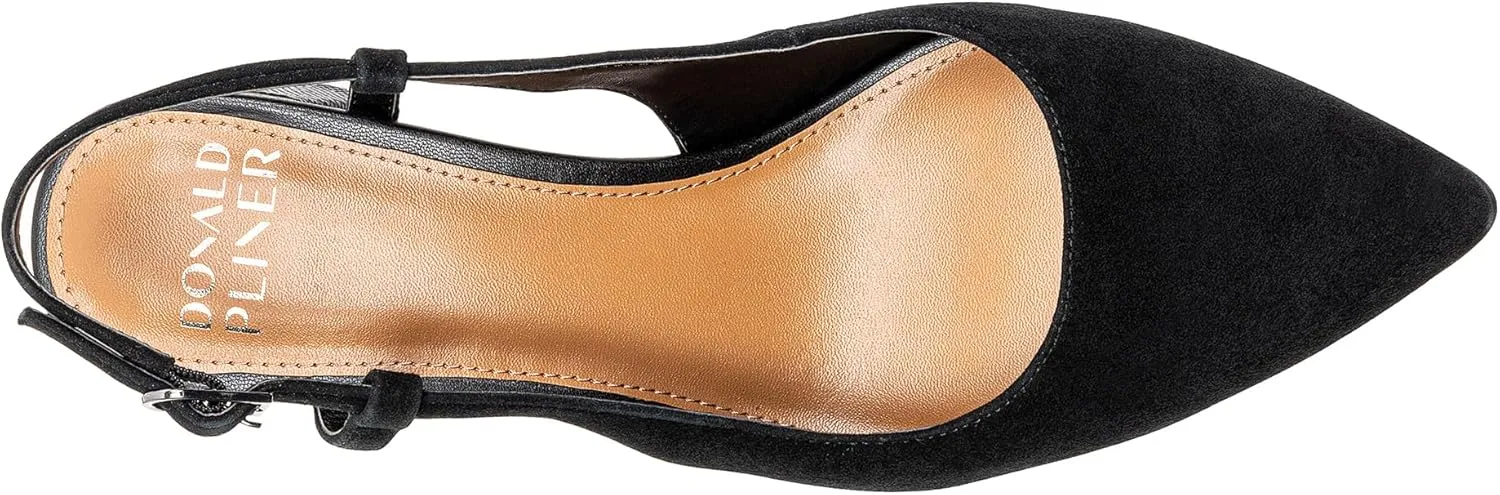 Donald Pliner Womens SHANIE Slingback Pump Heel, 2" Block Heel Shoes for Comfort, Womens Heels with Padded Insole