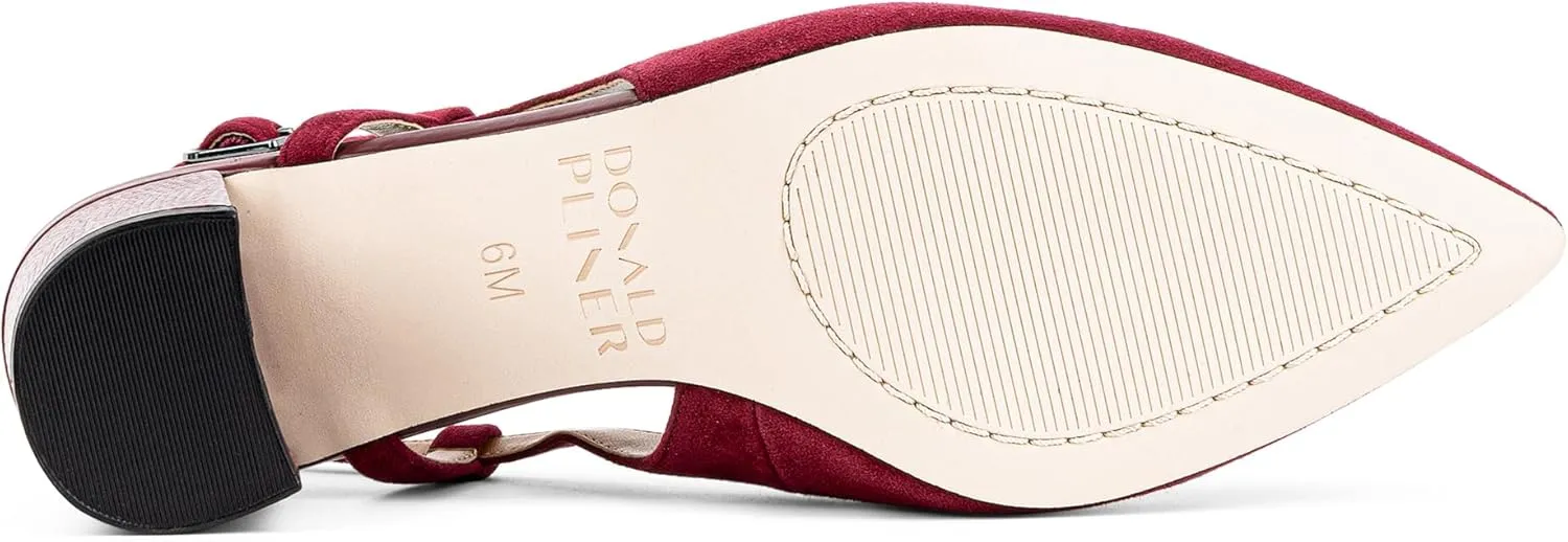 Donald Pliner Womens SHANIE Slingback Pump Heel, 2" Block Heel Shoes for Comfort, Womens Heels with Padded Insole