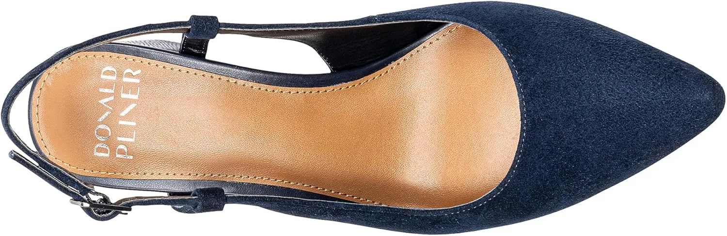 Donald Pliner Womens SHANIE Slingback Pump Heel, 2" Block Heel Shoes for Comfort, Womens Heels with Padded Insole