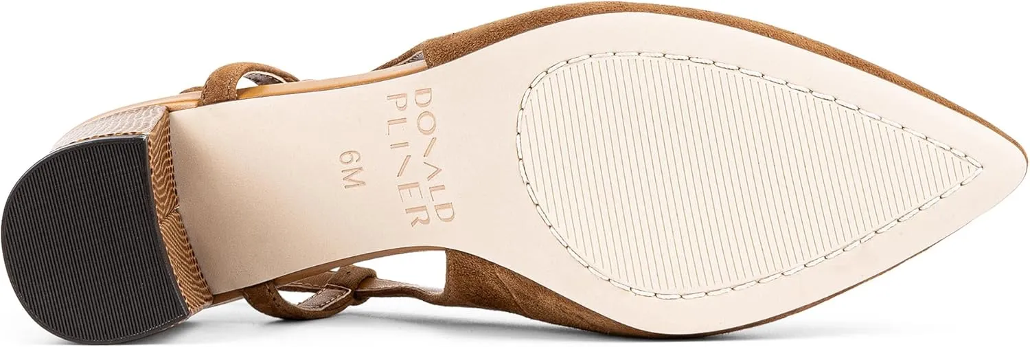 Donald Pliner Womens SHANIE Slingback Pump Heel, 2" Block Heel Shoes for Comfort, Womens Heels with Padded Insole