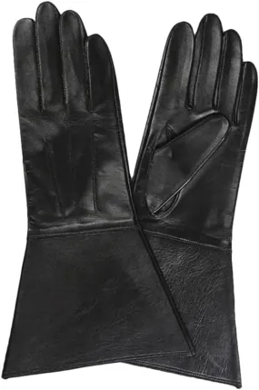 Dvbfufv Mens Leather Gloves Touchscreen Luxury Gloves Mens Driving Riding Motorcycle Long Leather Gloves