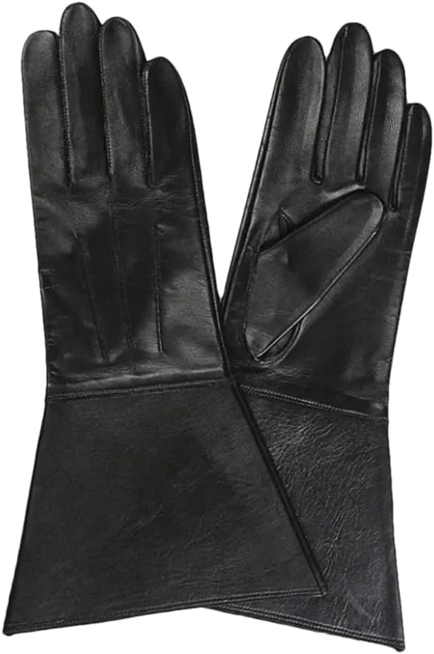 Dvbfufv Mens Leather Gloves Touchscreen Luxury Gloves Mens Driving Riding Motorcycle Long Leather Gloves
