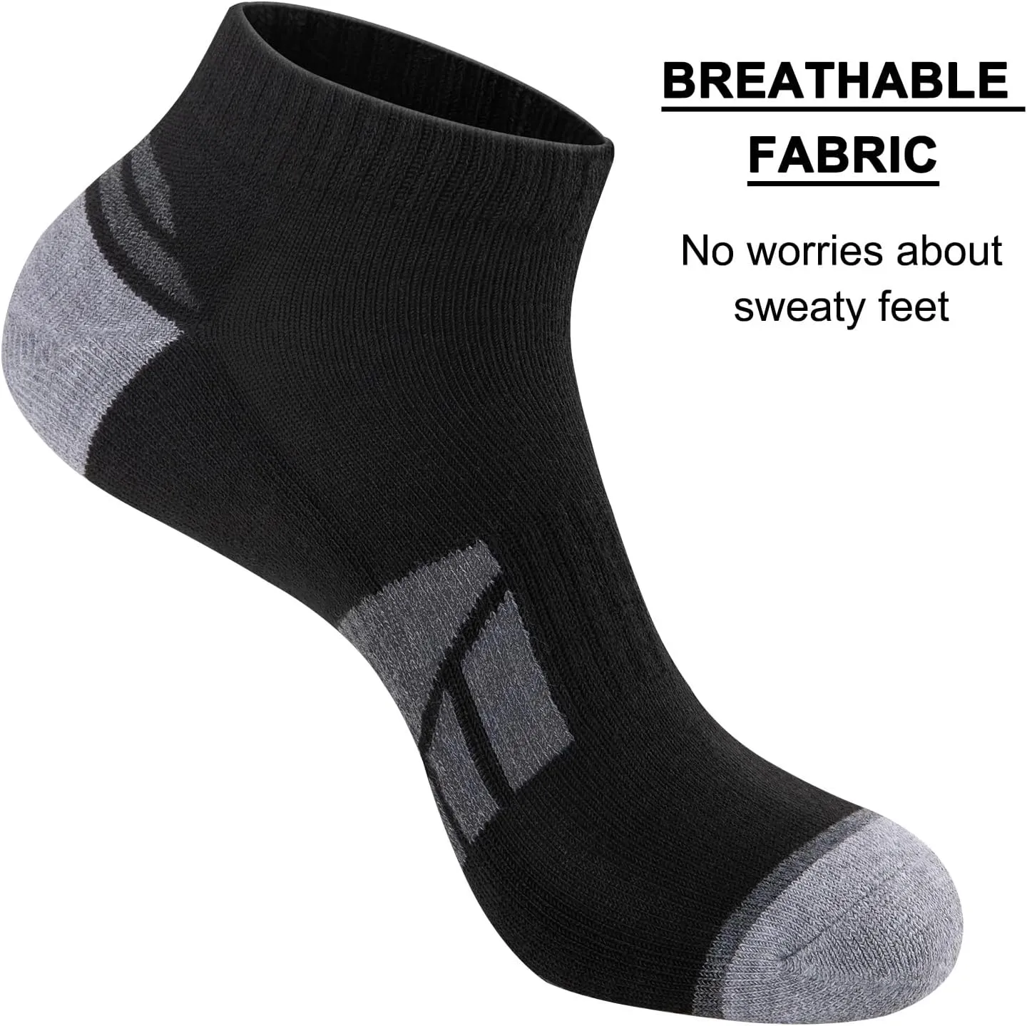 eallco 8 Pairs Mens Ankle Socks Low Cut Socks for Men Size 10-13