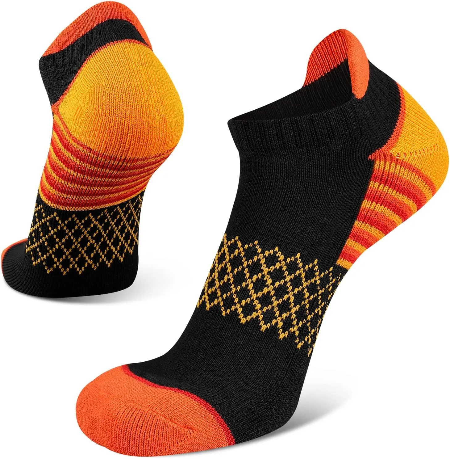 eallco Womens Ankle Socks Athletic Running Socks Sport Cushioned Socks With Tab 6 Pairs