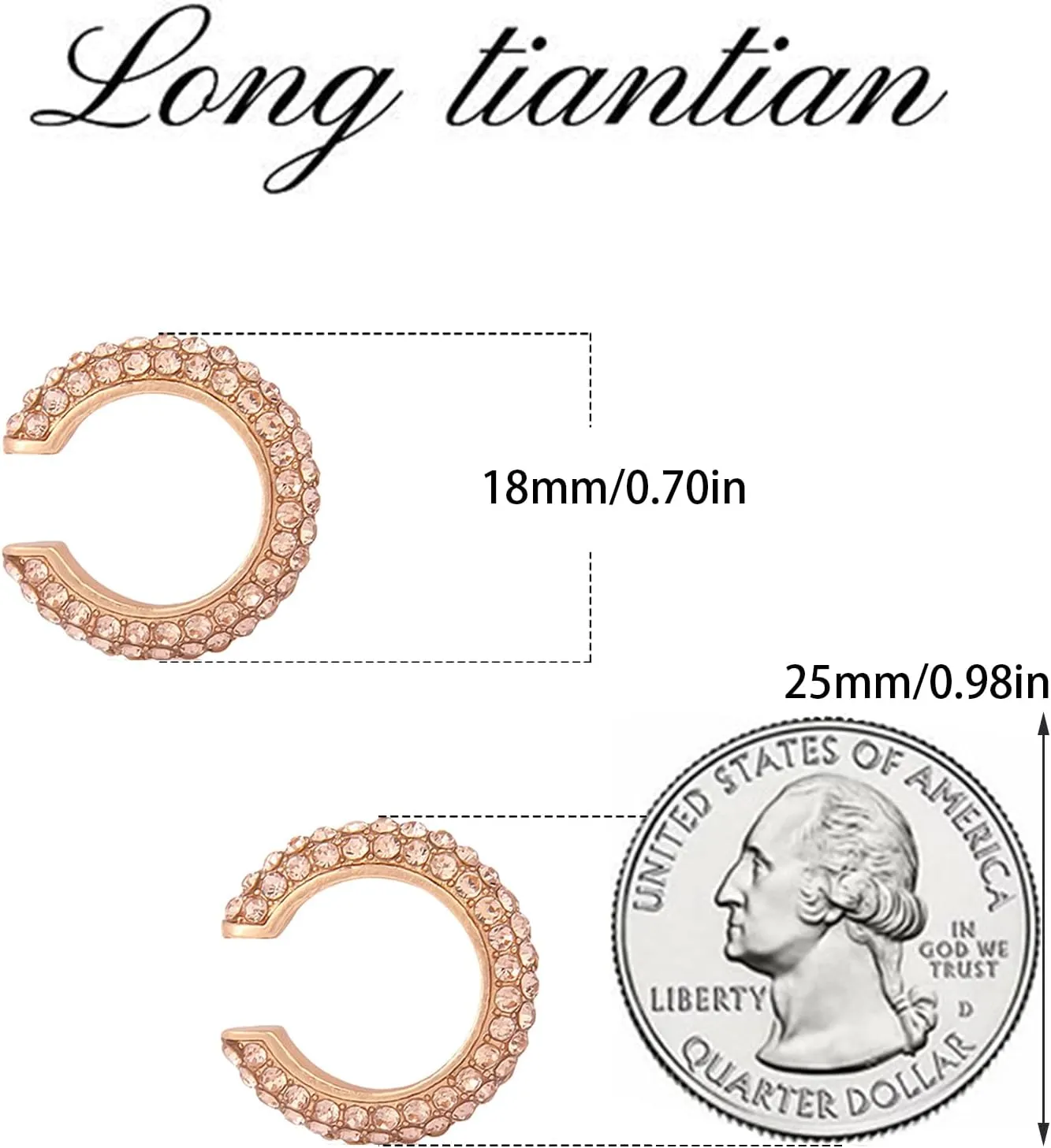 Ear Cuff Earrings for Women Chunky Gold Ear Cuff Silver Clip On Earrings Cartilage Earrings Huggie Hoop Earrings Wrap Ear Cuffs Non Pierced Jewelry