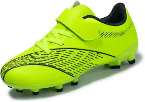FLIOZY Football Shoes Kids Athletic Soccer Cleats Shoes Boys Girls Competition Training ShoesOutdoor/Indoor Lightweight Breathable Football Boots Sneakers