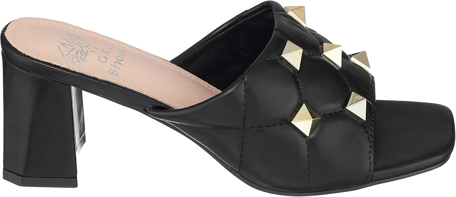 GC Shoes Womens Block Heeled Sandals