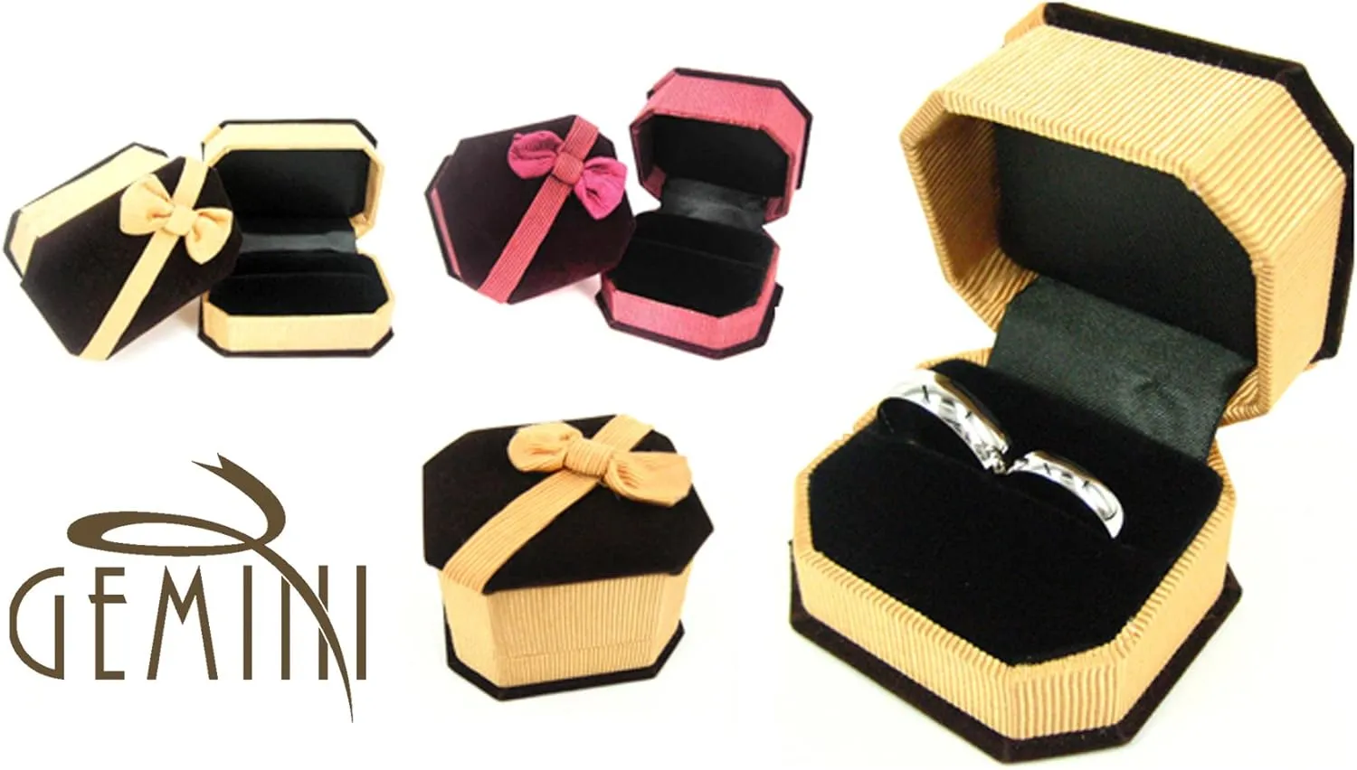 Gemini His Her Matching 18K Gold Fill Anniversary Wedding Titanium Rings Set, 6&4mm Men Sz 16 Valentine