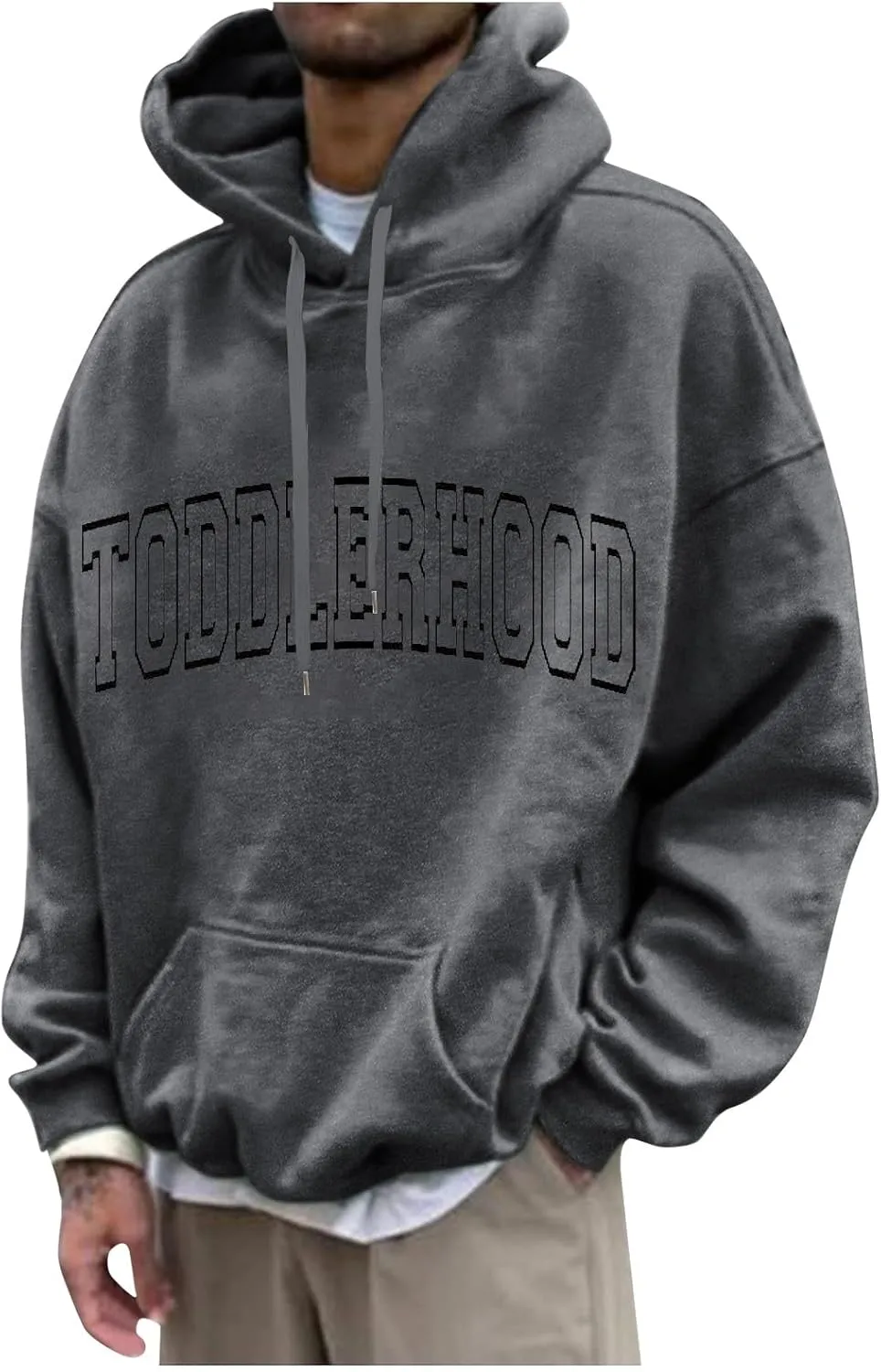 GOFULY Mens Hoodies Pullover Palm Tree Print Streetwear Sweatshirts Fall Long Sleeve Hoodies Winter Pullover With Pockets
