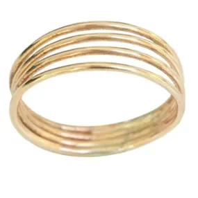 Gold Toe Ring Non Adjustable 14K Gold Toe Rings for Women No Tarnish Size 3