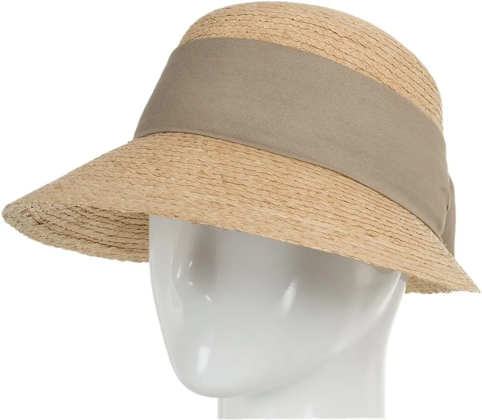 Golf Visor Scoop Panama Straw Hat Womens