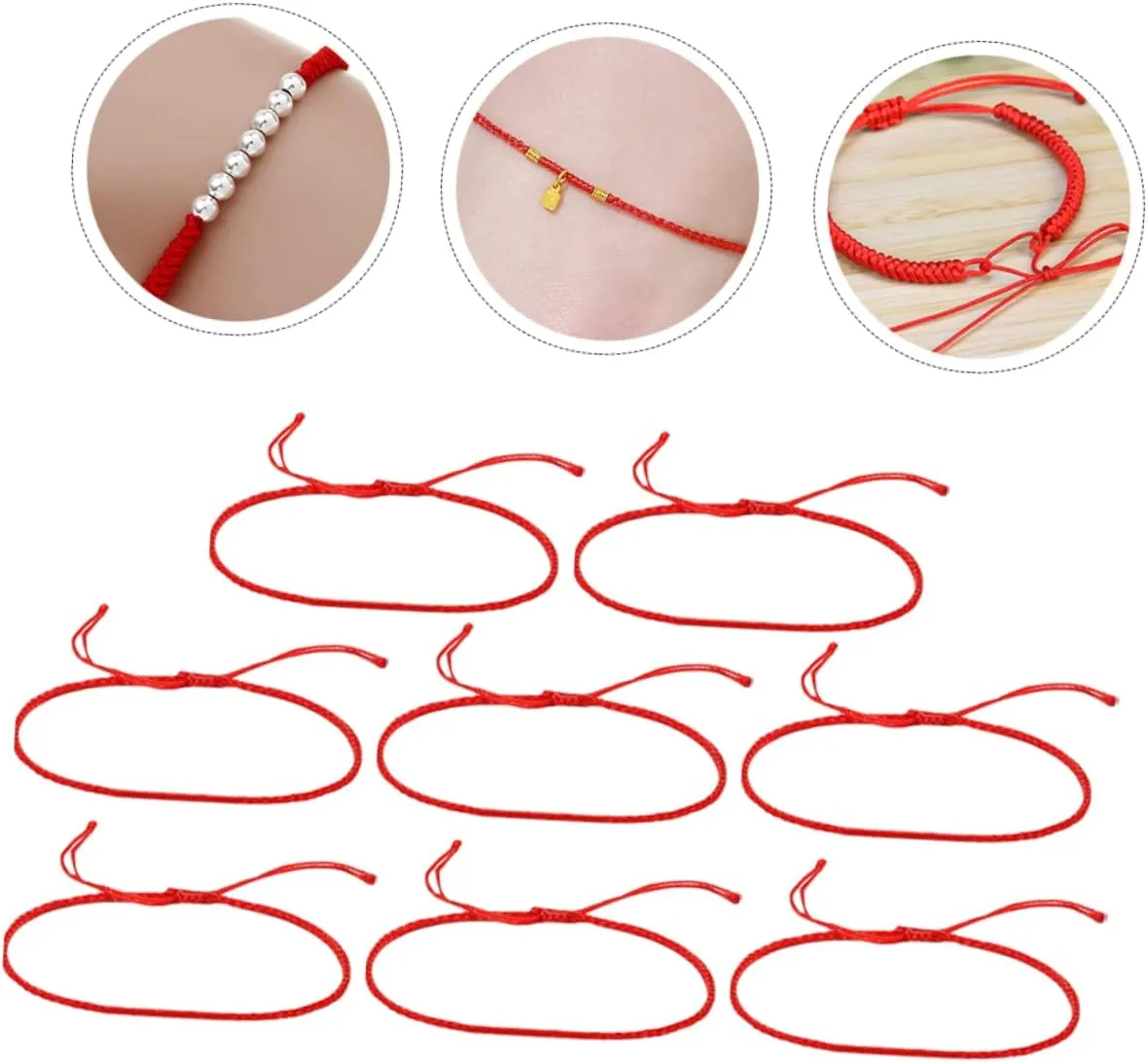 Handwoven Delicate Red Rope Bracelet Woven Accessories for Men and Women Portable and Stylish Decoration