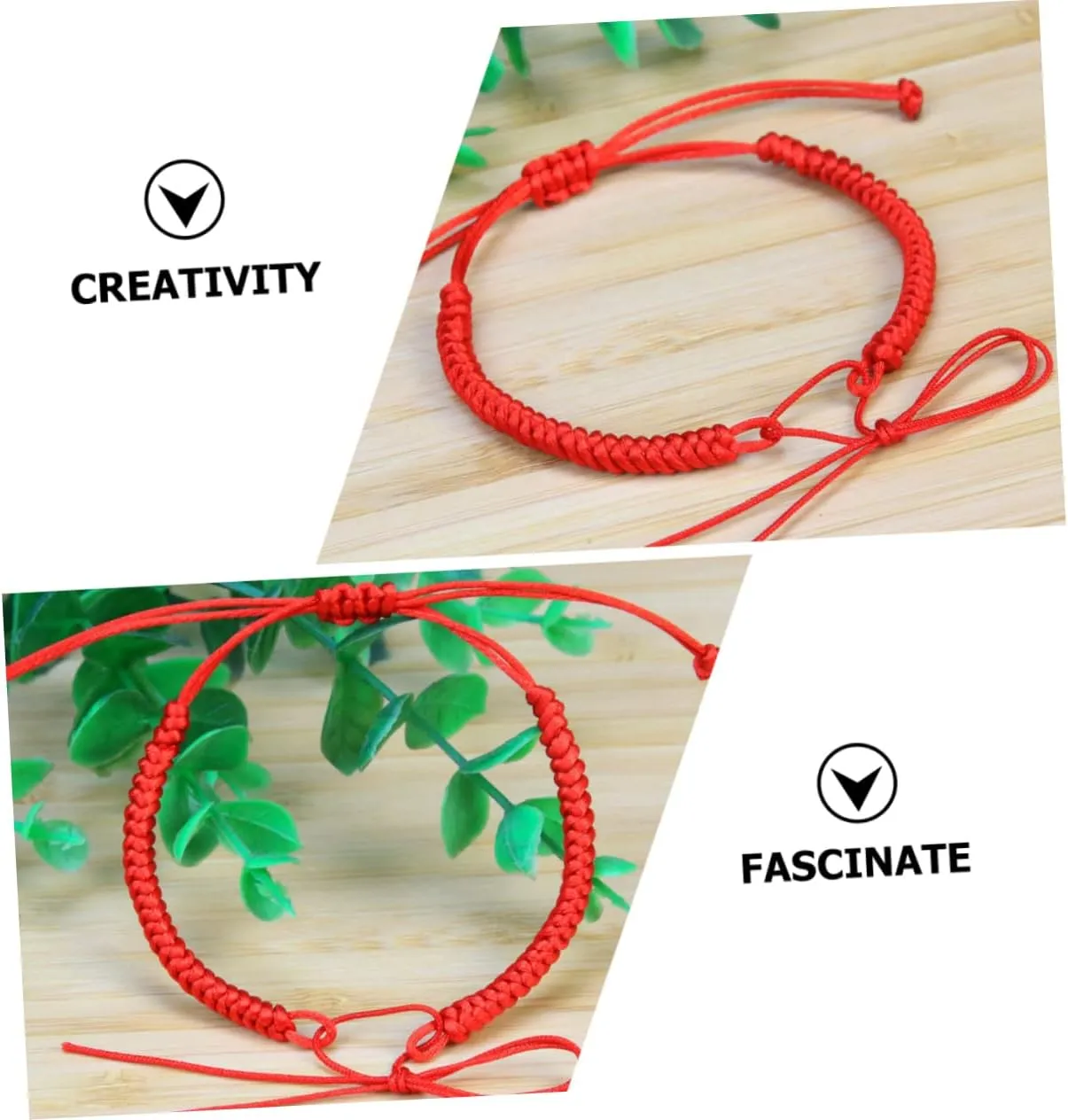 Handwoven Delicate Red Rope Bracelet Woven Accessories for Men and Women Portable and Stylish Decoration