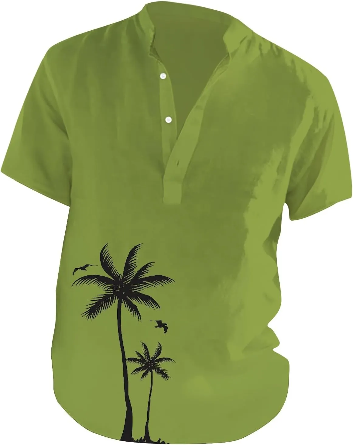 Hawaiian Shirt for Men Summer Button Short Sleeve Tropical Aloha Shirts Lightweight Drying Beach Wedding Henley Shirts