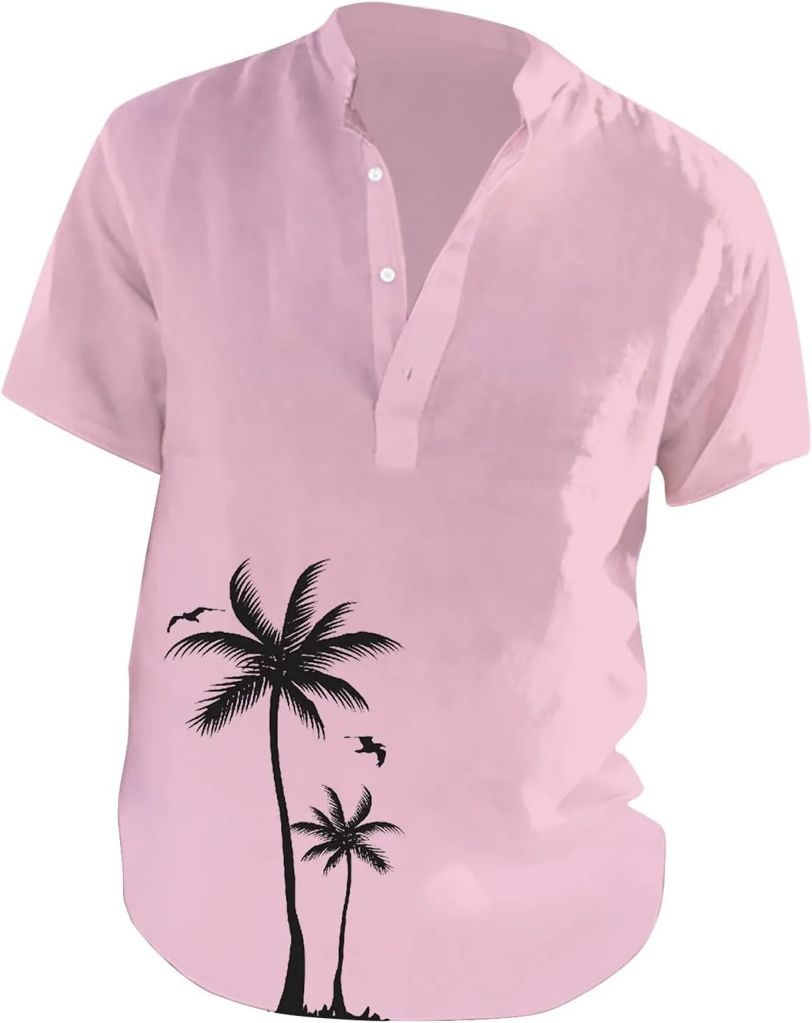 Hawaiian Shirt for Men Summer Button Short Sleeve Tropical Aloha Shirts Lightweight Drying Beach Wedding Henley Shirts