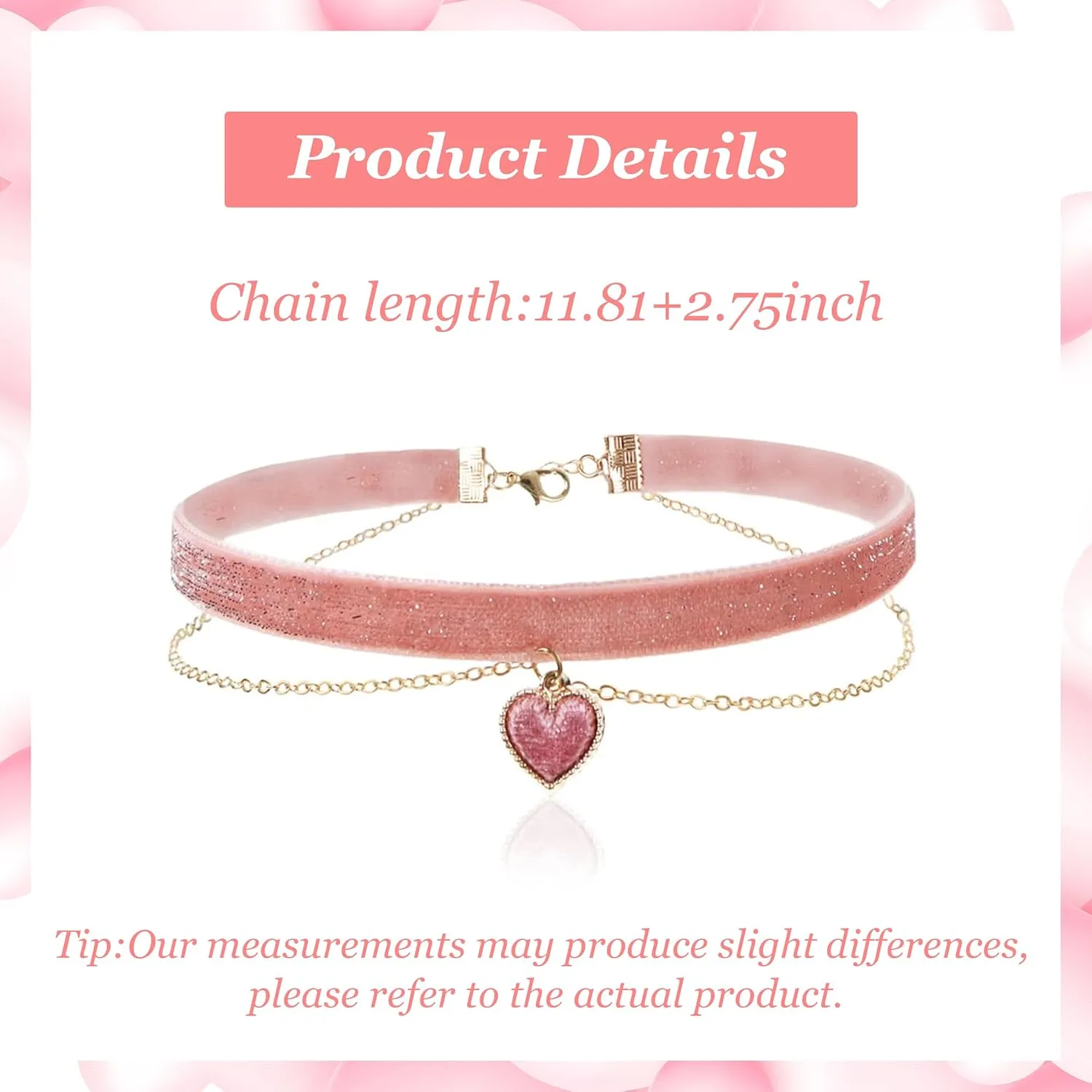 Heart Necklaces for Women Valentines Day Gifts for Her Trendy Chunky Heart Necklace Red Statement Necklace Ribbon Heart Choker Necklace Valentines Day Outfit Women