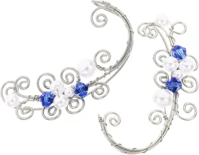 Homoyoyo 1 Pair Fairy Earrings for Women Elegant Non Piercing Ear Cuff Jewelry Unique Hanging Clip Earrings for Parties Weddings and Special Occasions Lightweight Comfortable Design