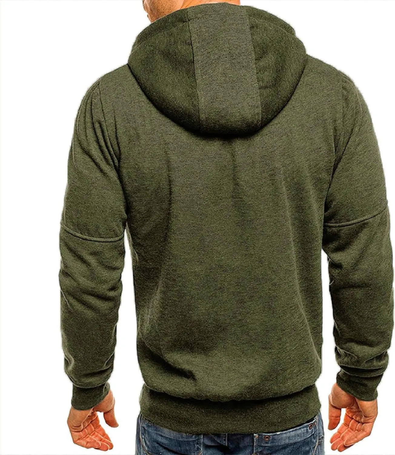Hoodies for Men Full Zip Lightweight Sweatshirt Winter Fashion Hooded Casual Sports Tops with Pockets