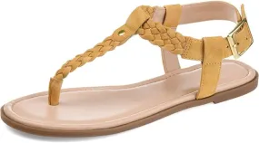 Journee Womens Genevive Ankle Strap Flat Sandals
