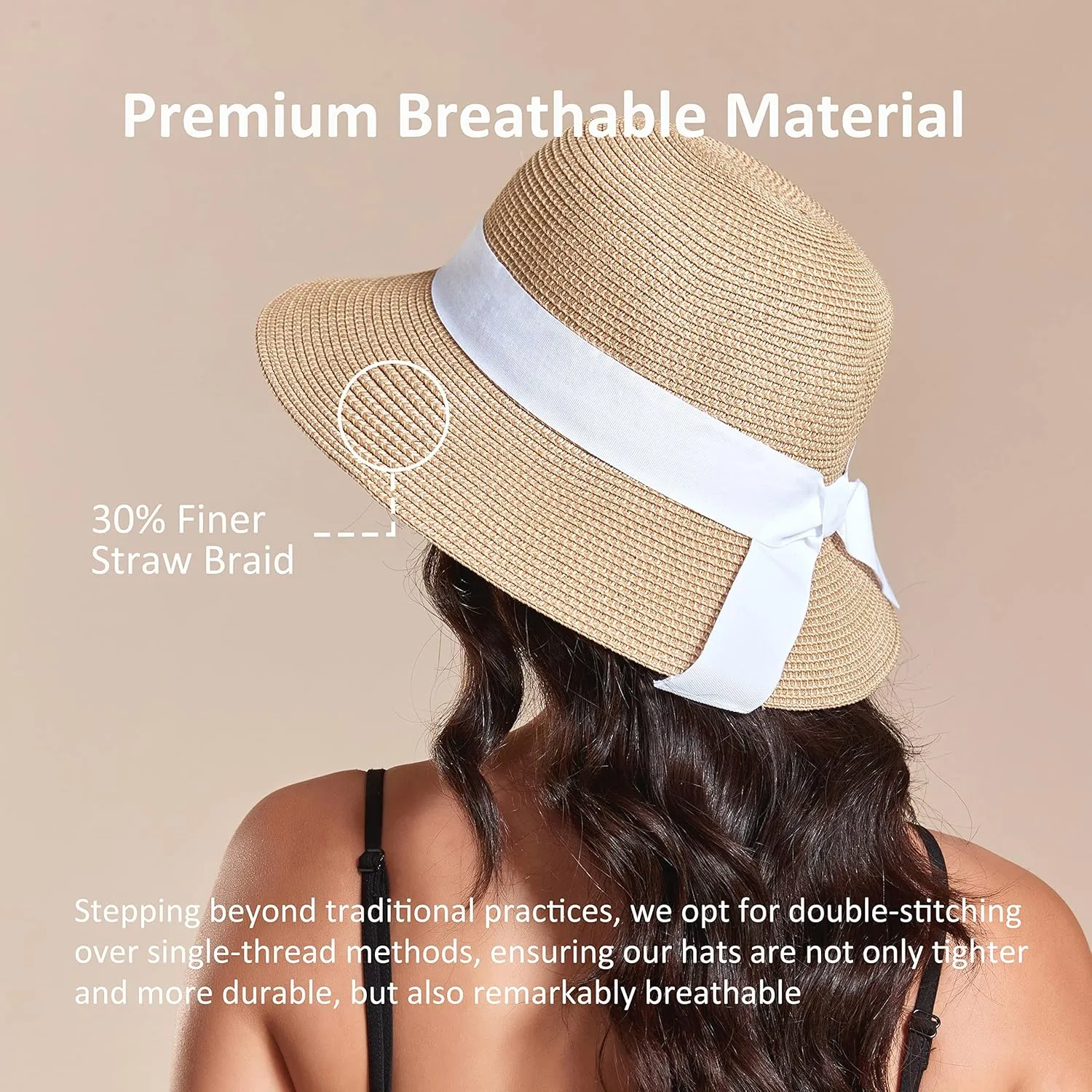 Joywant Womens Sun Hats Lanyard UPF 50  Beach Hats for Women